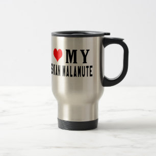 Taza De Viaje Amo mi Malamute de Alaska
