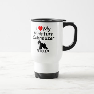 Taza De Viaje Amo Mi Ministra Schnauzer Dog Mug