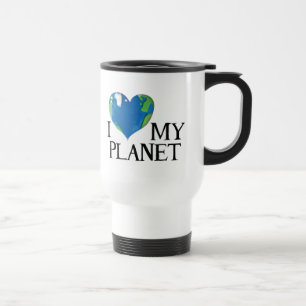 Taza De Viaje Amo mi planeta bigote
