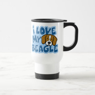 Taza De Viaje Amo mi taza del viaje del beagle
