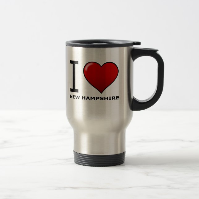 TAZA DE VIAJE AMO NEW HAMPSHIRE (Derecha)