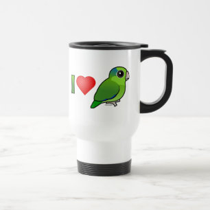 Taza De Viaje Amo Parrotlets pacífico (el verde)