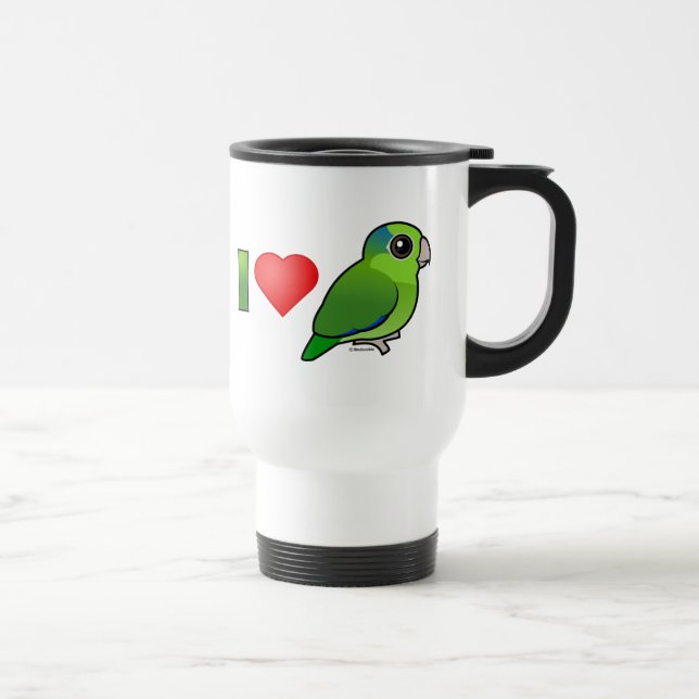 Taza De Viaje Amo Parrotlets pacífico (el verde) (Derecha)