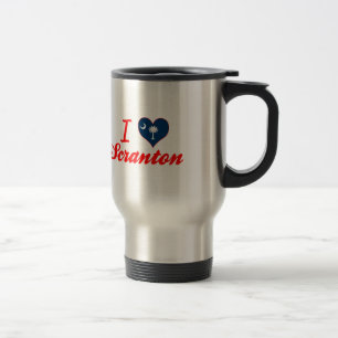 Taza De Viaje Amo Scranton, Carolina del Sur