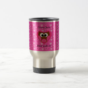Taza De Viaje Amo trato de los búhos con él