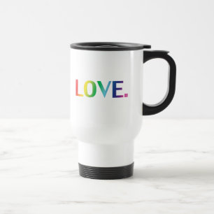 Taza De Viaje Amor, colores arcoiris orgullo lgbt lgbtq gay quee