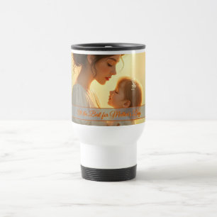 Taza De Viaje Amor de madre soltera en flor de luz
