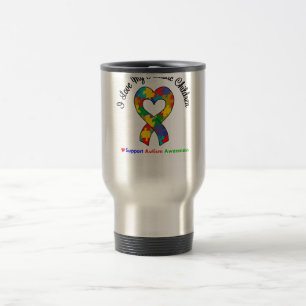 Taza De Viaje Amor del autismo I mis niños autísticos