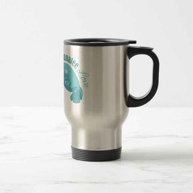 Taza De Viaje Amor del Manatee (Derecha)
