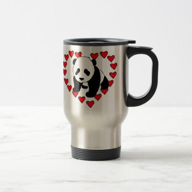 Taza De Viaje Amor del oso de panda (Derecha)