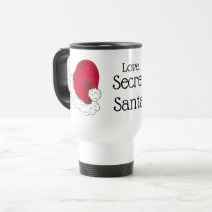 Taza De Viaje Amor, Papá Noel secreto Feliz Navidad Navidad Navi
