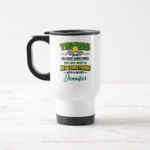Taza De Viaje Amor Personalizado de Tenis   Feliz Día de Tenis