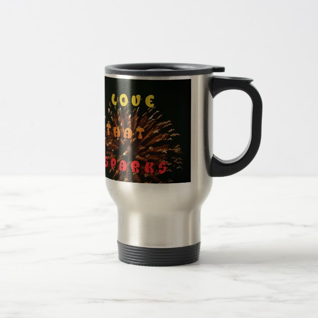Taza De Viaje Amor que provoca abstracción de la impresión de di (Derecha)