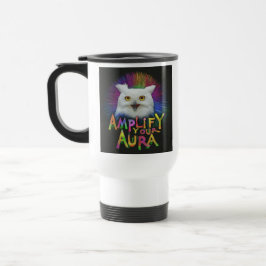 Taza De Viaje "Amplify Your Aura" Traje Café Mug