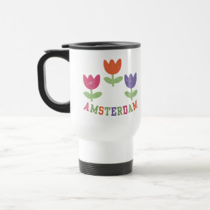 Taza De Viaje Amsterdam Tulips