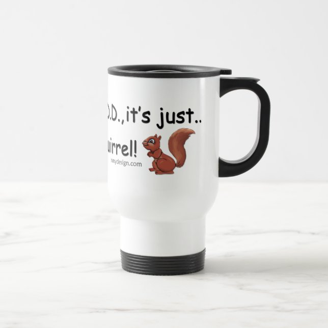 Taza De Viaje AÑADA el humor de la ardilla (Derecha)