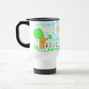 Taza De Viaje Añadir la ilustración de su hijo a esto