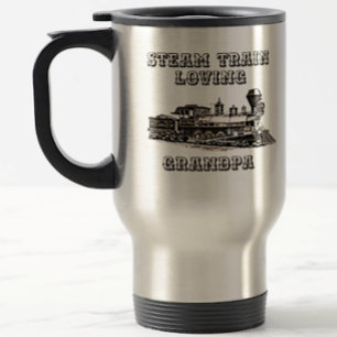 Taza De Viaje Añadir nombre cambiar texto tren de vapor amar abu