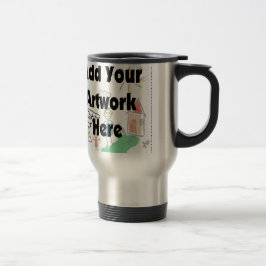 Taza De Viaje Añadir su propio trabajo artístico o trabajo infan