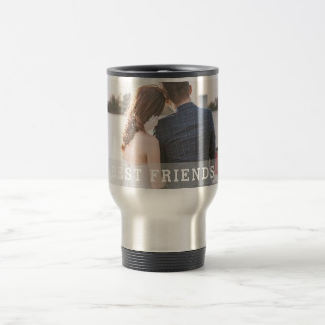 Taza De Viaje Añadir tu propia foto de barrido de viaje personal (Centro)