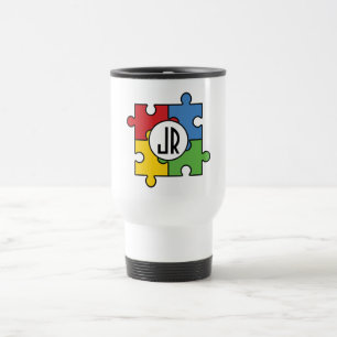 Taza De Viaje Añadir un monograma de viaje/desplazamiento diario