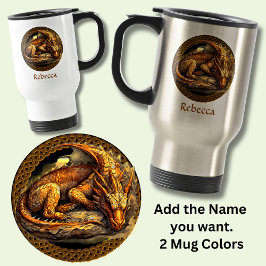 Taza De Viaje Añadir un nombre para el dragón marrón