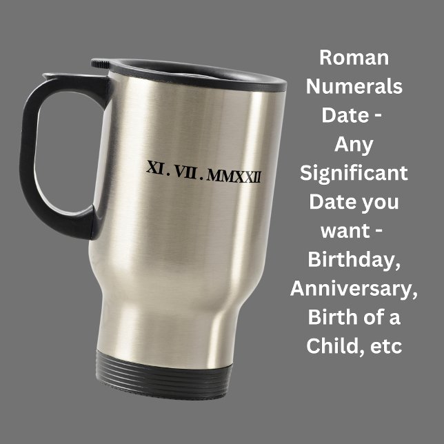 Taza De Viaje Añadir Una Fecha De Nacimiento, Aniversario, Nombr (Subido por el creador)