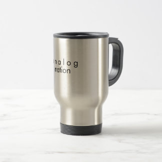 Taza De Viaje Analog Nation de acero inoxidable