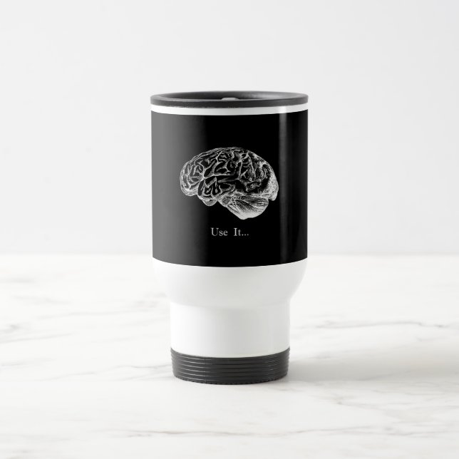 Taza De Viaje Anatomía del cerebro - utilícela (Centro)