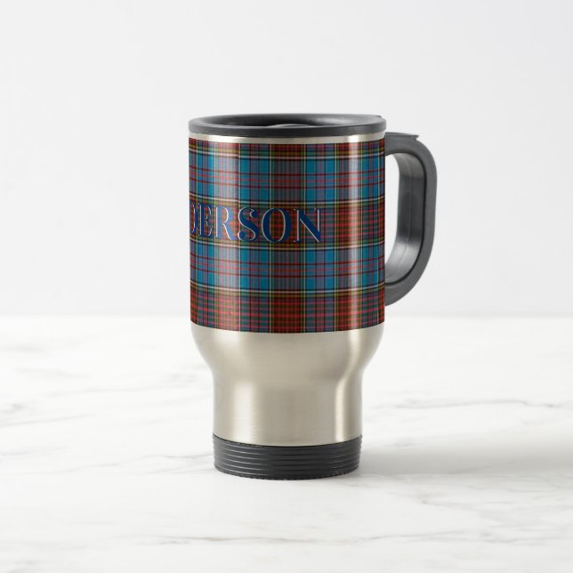 Taza De Viaje Anderson Tartan Clan Travel Mug (Anverso derecho)