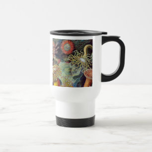 Taza De Viaje Anémona de mar naturaleza científica océano