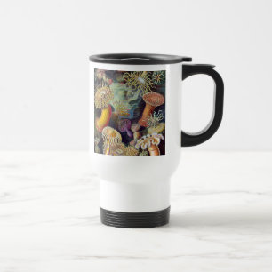 Taza De Viaje Anémona de mar naturaleza científica océano