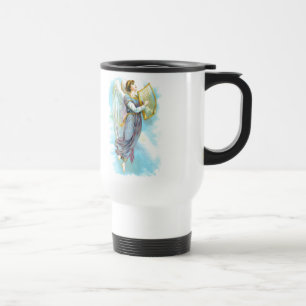 Taza De Viaje Ángel azul y arpa
