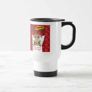 Taza De Viaje Ángel Reno Es La Temporada para Ser Vegano