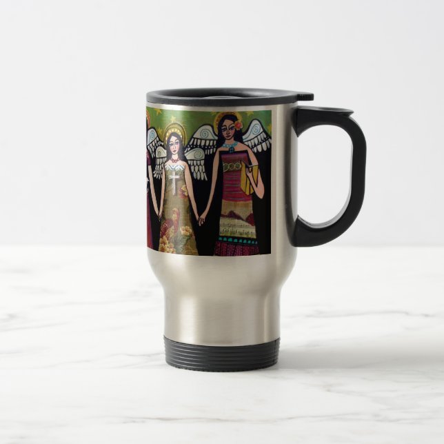 Taza De Viaje Ángeles mexicanos por el brezo Galler (Derecha)