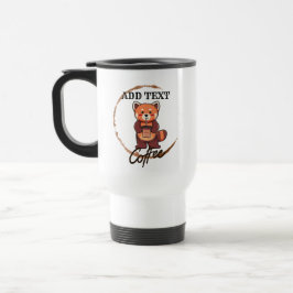 Taza De Viaje Animales de panda rojo lindo café Tea personalizad