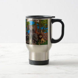 Taza De Viaje Animales en el parque zoológico