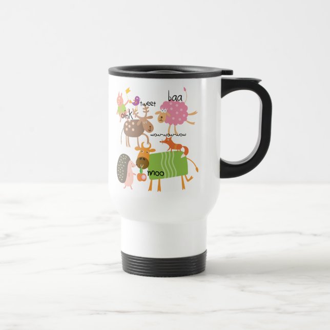 Taza De Viaje Animales tontos (Derecha)