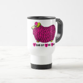 Taza De Viaje Año Chino Ram Rosado Zodiac Travel Mug