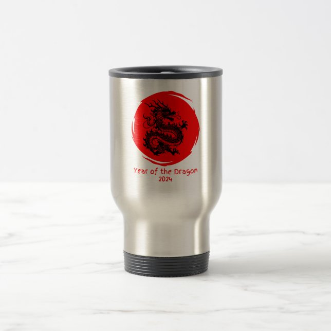 Taza De Viaje Año del Dragón 2024 en Luna Roja (Centro)