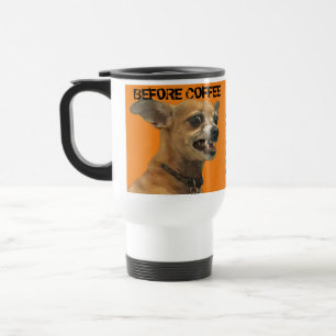 Taza De Viaje  Antes del café después del café Carlos Chihuah