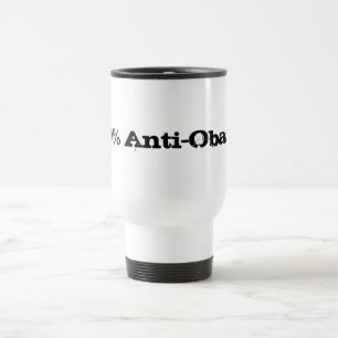 Taza De Viaje Anti-Obama 100%