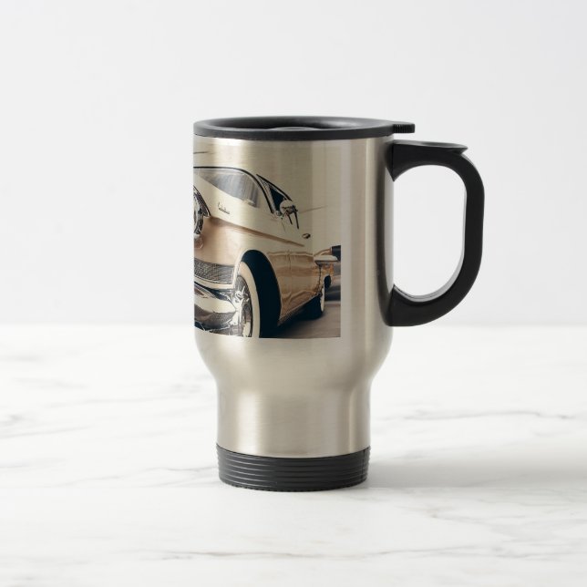 Taza De Viaje Antiguo clásico café de auto Mug (Derecha)