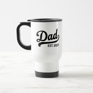 Taza De Viaje Anuncio de nuevo padre para ser papá en 2027