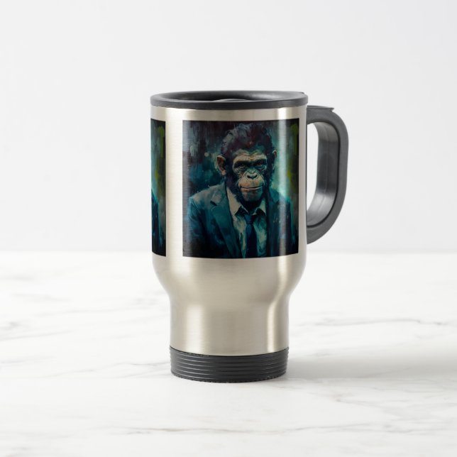 Taza De Viaje Ape Detective Travel/Commuter Mug, 15 oz (Anverso derecho)