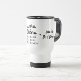 Taza De Viaje Apologética Biblia bereana Verse Script