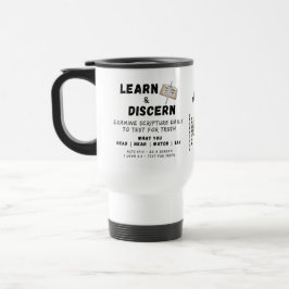 Taza De Viaje Apología personalizada Biblia bereana Verse Script