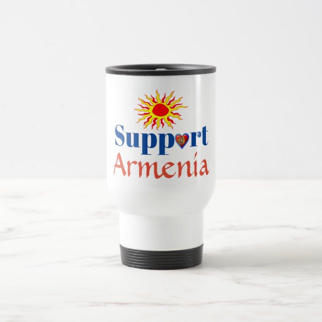 Taza De Viaje Apoyar a Armenia Mug (Centro)