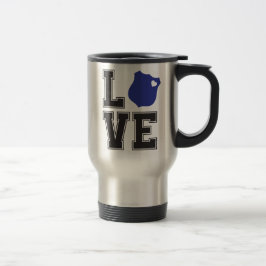 Taza De Viaje Apoyo policial para la insignia de amor