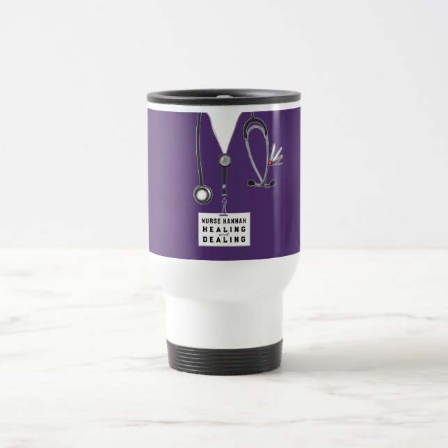 Taza De Viaje Apreciación de enfermera (Centro)